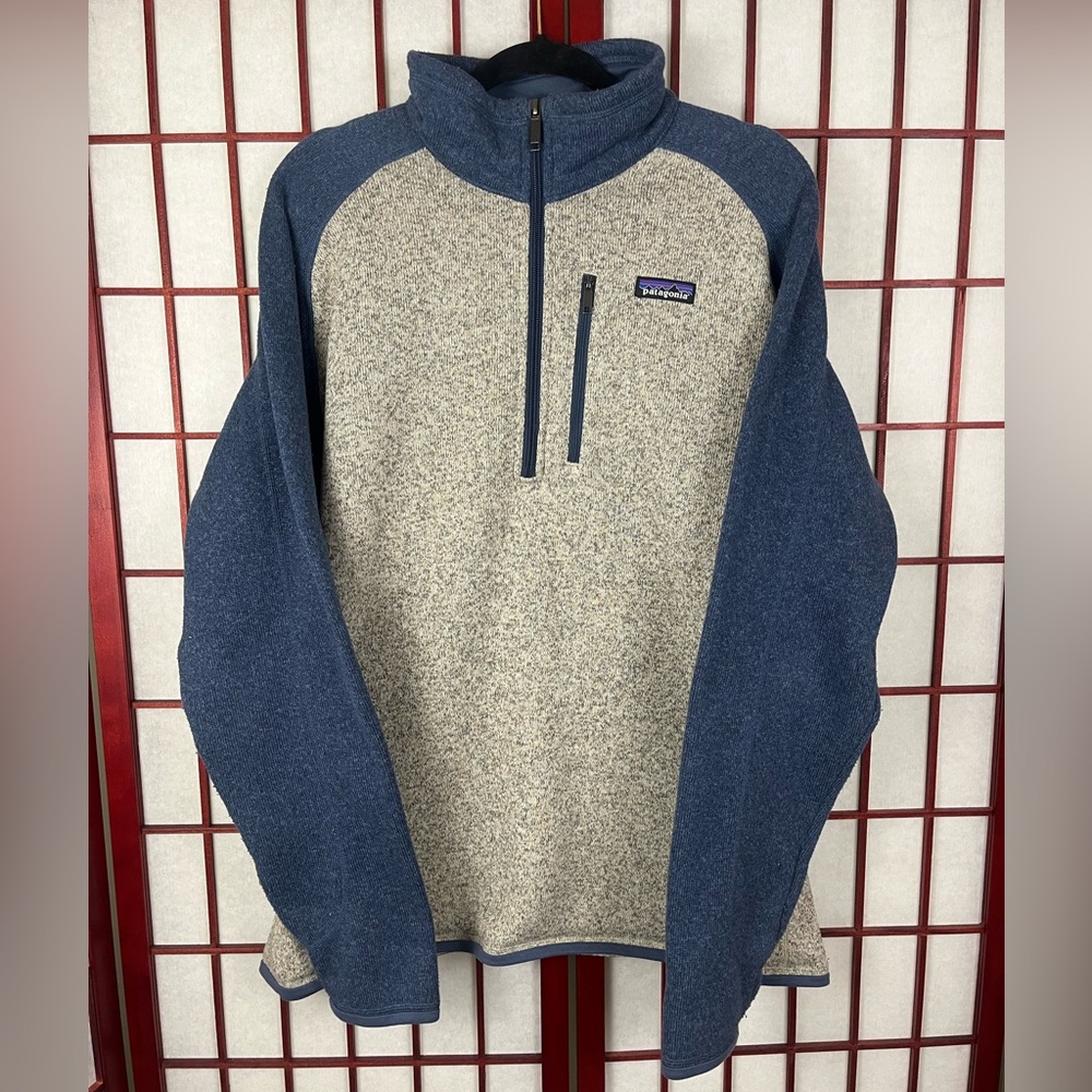 Patagonia Men’s Better Sweater Quarter Zip Pullover Oar Tan
